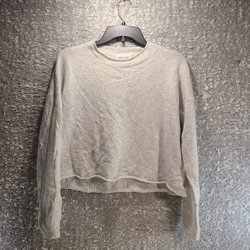 Bella Dahl Pullover Sweater Marble Print Small Cashmere READ
